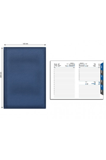 Ежедневник датированный А5 синий
