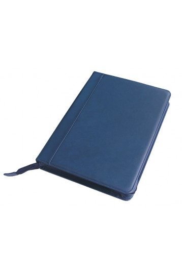 Папка тонкая на молнии (с карманом сверху) 