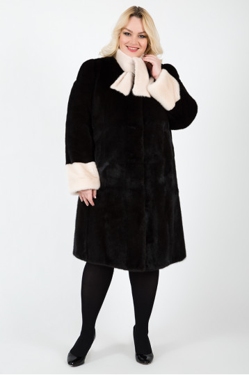 Норковая шуба горький шоколад