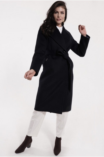 Демисезонное пальто синего цвета Демисезонное пальто синего цвета