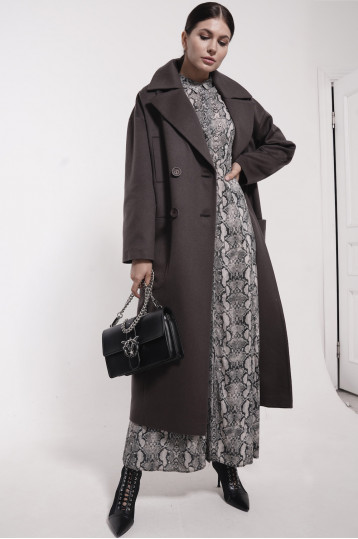 Стильное пальто цвета марсель