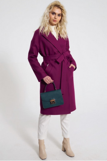 Демисезонное пальто цвета фуксия Демисезонное пальто цвета фуксия
