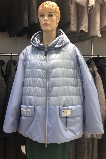 Голубая куртка на синтепоне