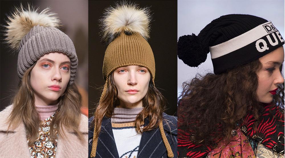 Модные модели вязаных шапок сезона 2017-2018